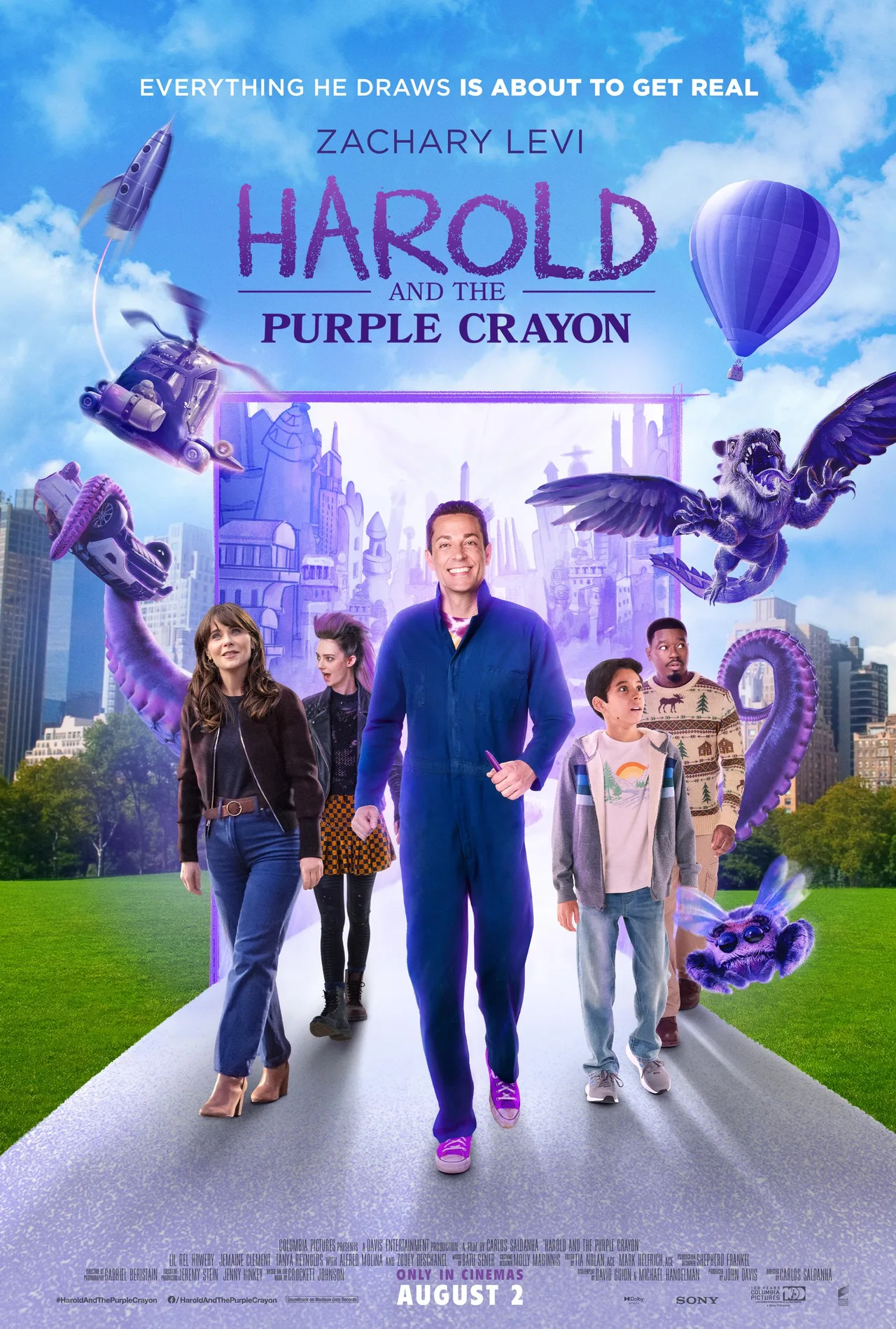 پوستر Harold and the Purple Crayon