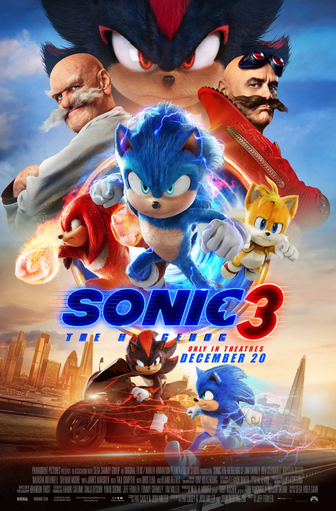 پوستر Sonic the Hedgehog 3