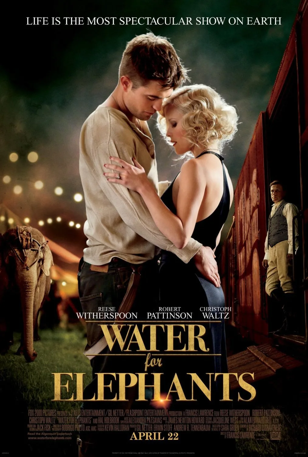 پوستر Water for Elephants